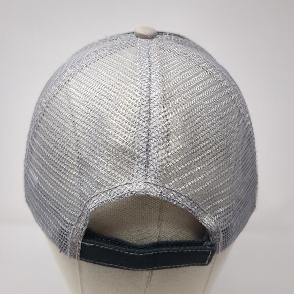 Depatco Strapback Trucker Hat Black One Size Adjustable Embroidered Mesh Back - Picture 6 of 9